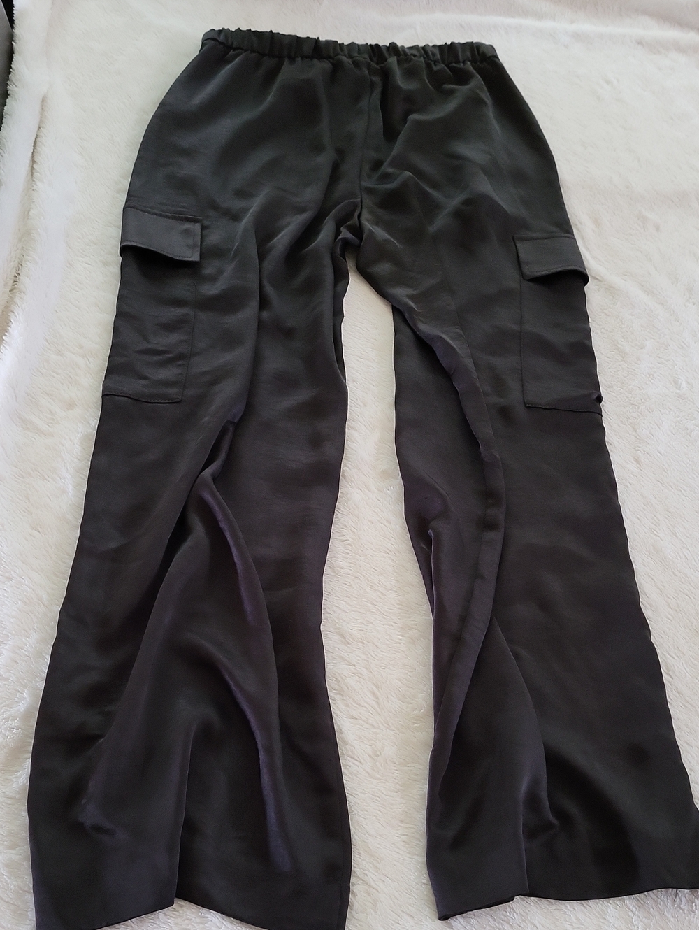 GAP Black Wide-Leg Cargo Trousers